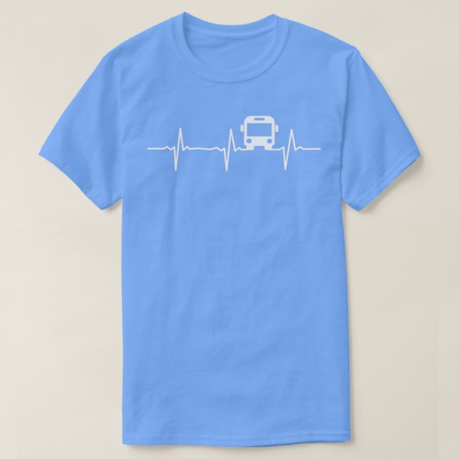 Bus Driver Herzschlag Bus Driver School Bus Driver T-Shirt (Design Front)