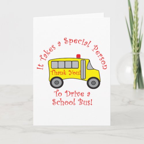 Bus Driver Holiday Card