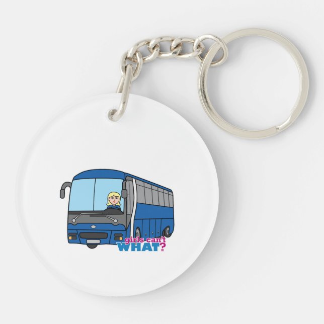 Bus Driver - Light/Blonde Keychain (Back)
