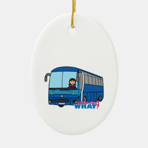 Bus Driver Medium Ceramic Ornament