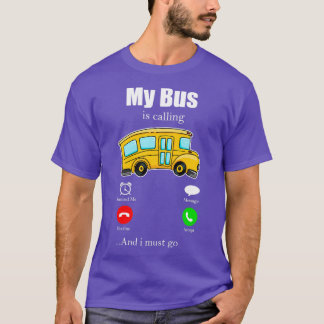 Bus Driver Occupation Omnibus Bus Stop 1 T-Shirt