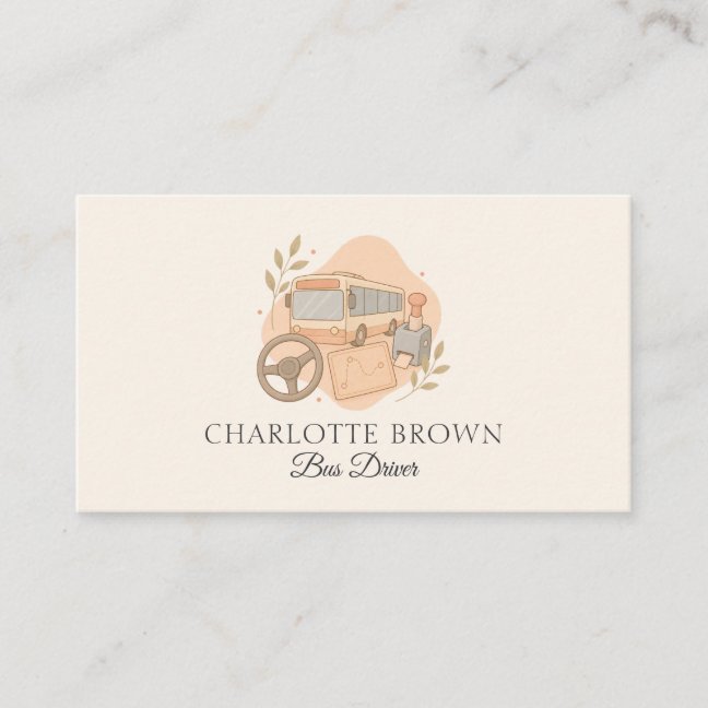 Bus Driver Public Transportation Transit Business Card