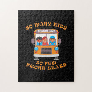 Bus Driver So Many Kids So Few Front Seats Jigsaw Puzzle