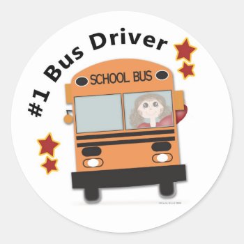 Bus Driver Stickers by mybabybundles at Zazzle