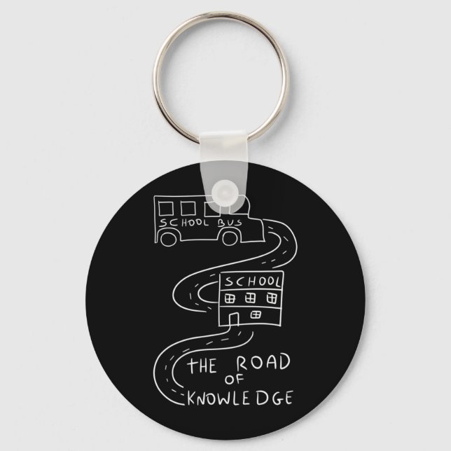 Bus Driver The Road of Knowledge Keychain (Front)