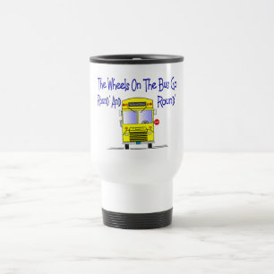 Bus Driver "The Wheels on the Bus" Travel Mug