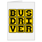 Bus Driver, Transportation Profession (Front)