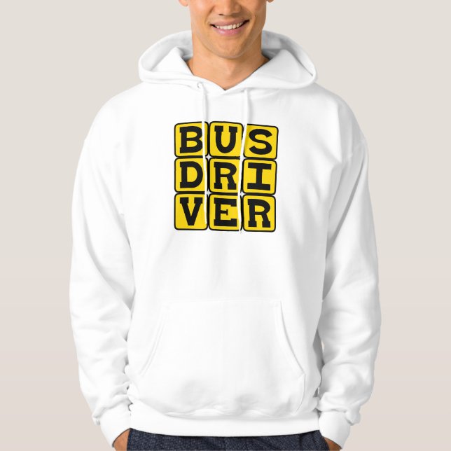 Bus Driver, Transportation Profession Hoodie (Front)
