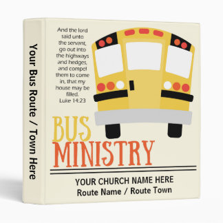 Bus Ministry Binder