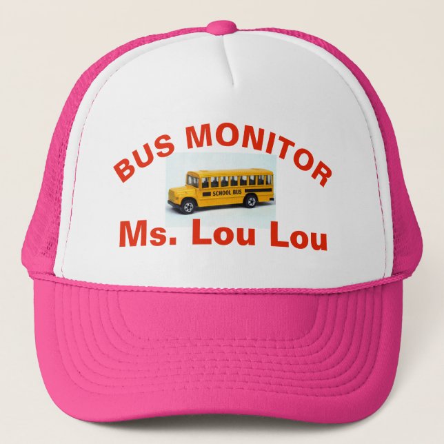 BUS MONITOR  PINK HAT (Front)