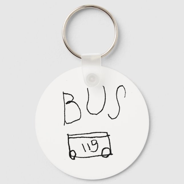 Bus No. 119 Keychain (Front)