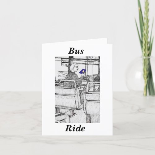 Bus  Ride Thank You Card