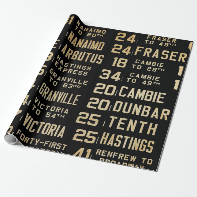 Bus Roll 60lb Decoupage Paper (Unrolled)