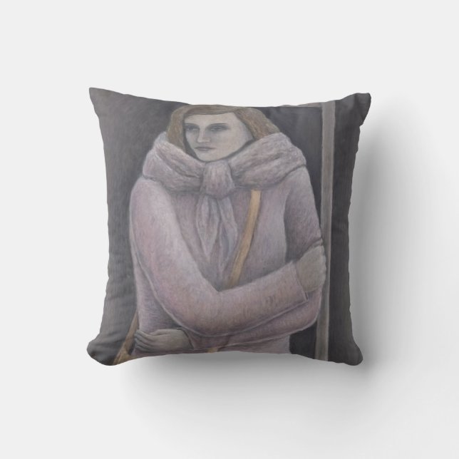Bus Stop 2004 Throw Pillow (Front)