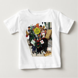 Bus Stop at Christmas Baby T-Shirt