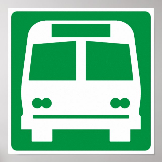 Bus Stop Highway Sign (Front)