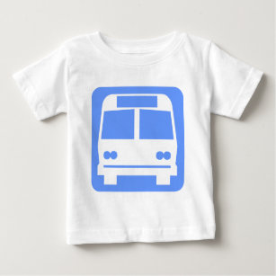 Bus symbol - Baby Blue Baby T-Shirt