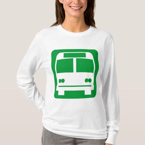 Bus symbol _ Grass Green T_Shirt