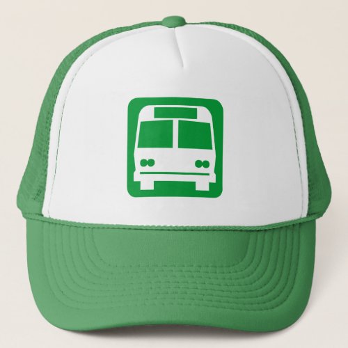 Bus symbol _ Grass Green Trucker Hat