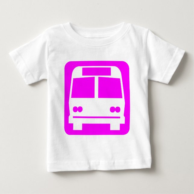 Bus symbol - Magenta Baby T-Shirt (Front)