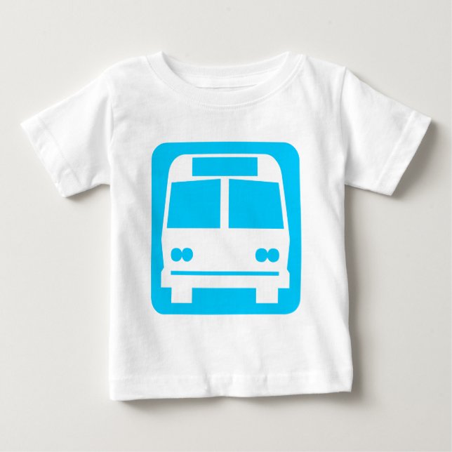 Bus symbol - Sky Blue Baby T-Shirt (Front)