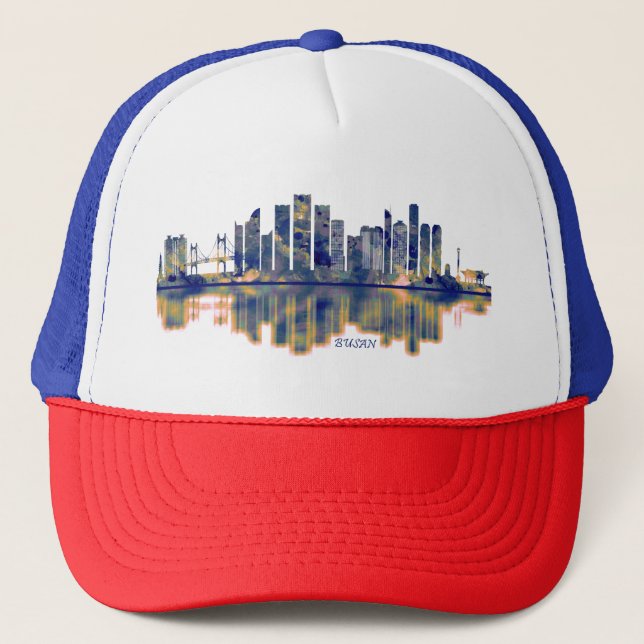 Busan Skyline Trucker Hat (Front)