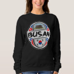 Busan South Korea Aesthetic Korean Flag City Souve Sweatshirt