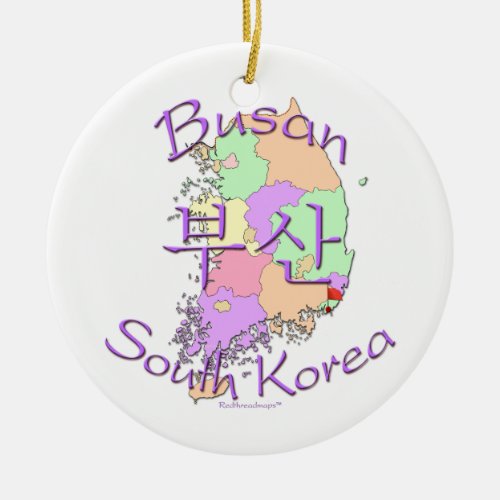 Busan South Korea Ceramic Ornament