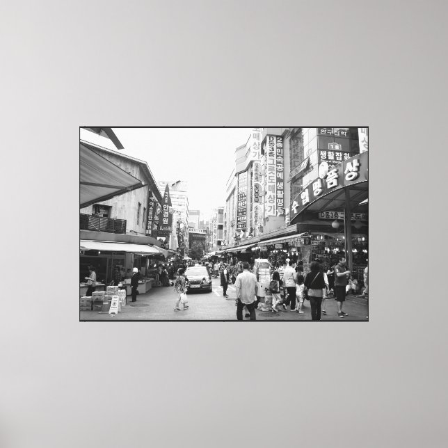 Busan, South Korea — Everyday Market Moments  Canvas Print (Front)