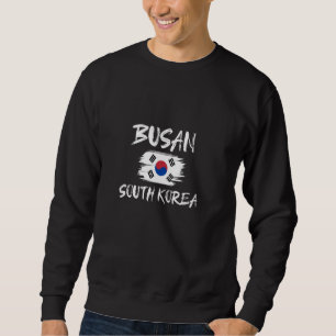 Busan South Korea Korean Brush Stroke Sweatshirt