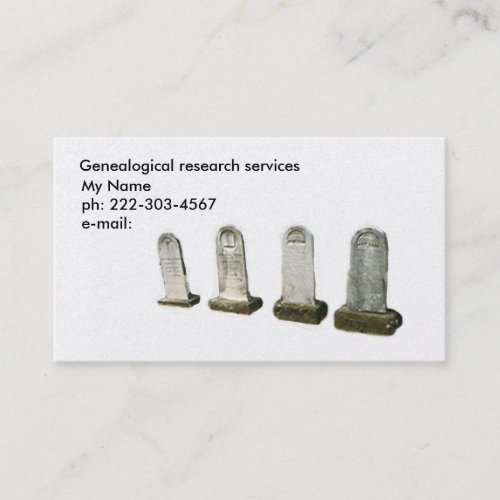 BusCard _ headstones Business Card