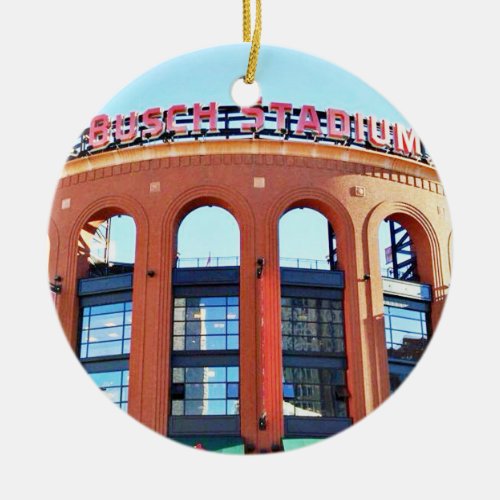 Busch Stadium St Louis Christmas Ornament Ceramic Ornament