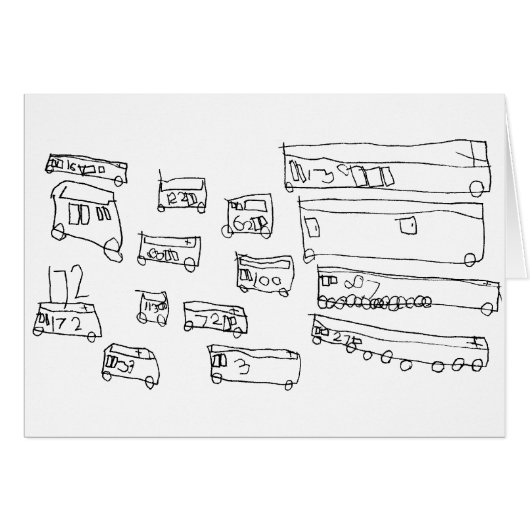 Buses Cards (Front Horizontal)