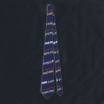 Buses of Metro Necktie<br><div class="desc">Add a clip to make it a clip-on tie for safety purposes. Clips available on other sites or direct from Joshua.</div>