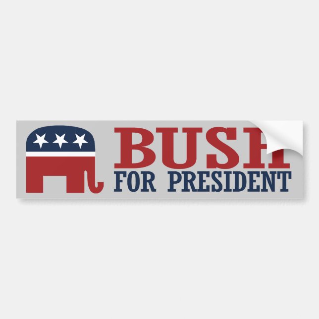 BUSH 2016 REPUBLICAN BUMPER -.png Bumper Sticker (Front)