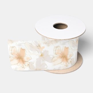 Bush and Taupe Modern Art Floral