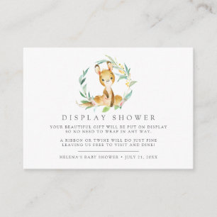 Bush Baby Kangaroo Baby Shower Gift Display Enclosure Card