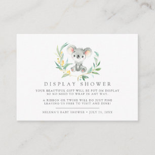 Bush Baby Koala Baby Shower Gift Display Enclosure Card
