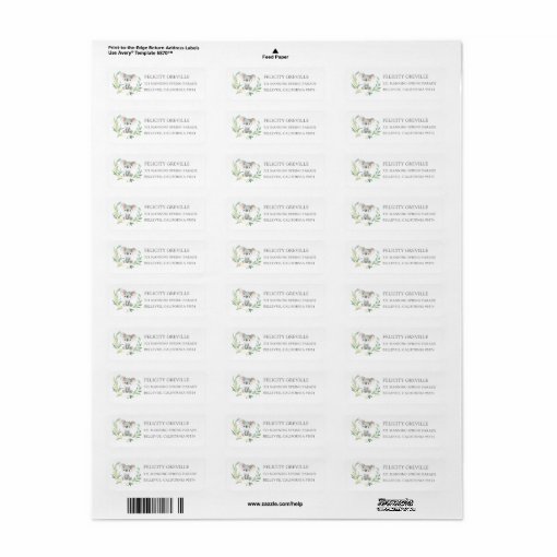 Bush Baby Koala Return Address Label 