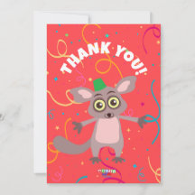 Bush Baby Thank You Cards (Horizontal)