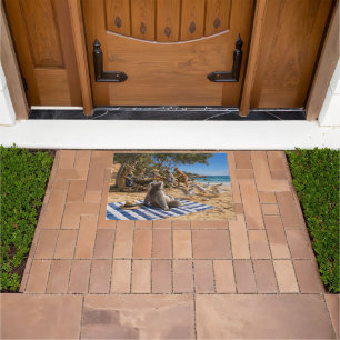 Bush BBQ with Kangaroos and Koalas Doormat