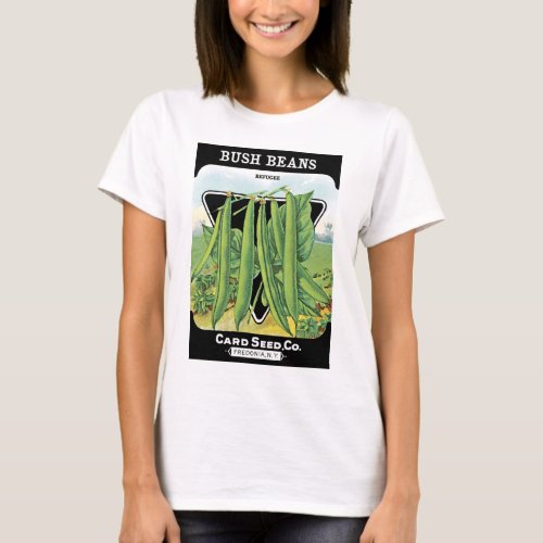 Bush Beans Seed Packet Label T_Shirt