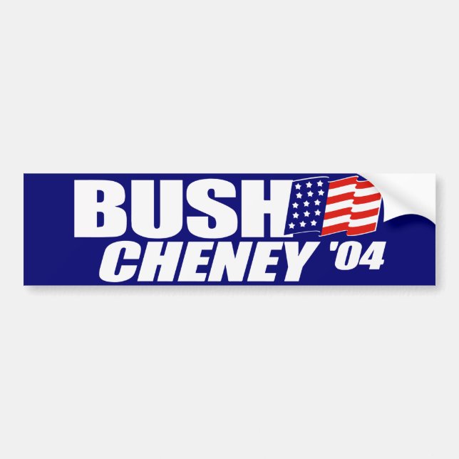 Bush Cheney 2004 Bumper Sticker (Front)