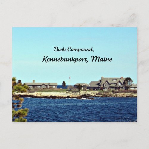 Bush Compound Kennebunkport Maine Postcard
