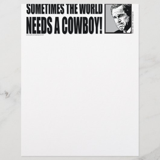 BUSH--COWBOY-White (Front)