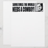 BUSH--COWBOY-White (Front/Back)