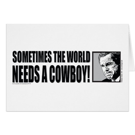 BUSH--COWBOY-White Cards (Front Horizontal)