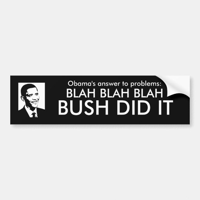 BUSH DID IT BUMPER STICKER (Front)