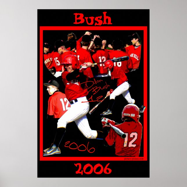 Bush Freshman Baseball Poster (Front)