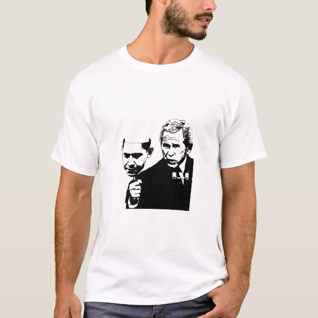 bush obama mask small T-Shirt (Front)